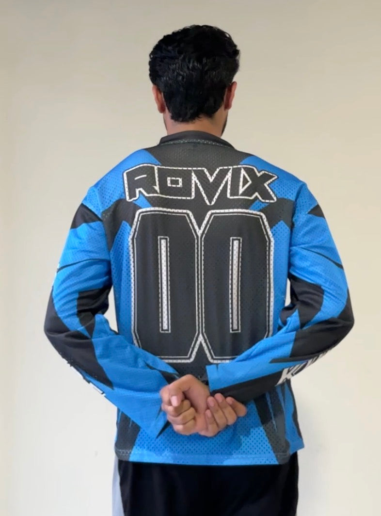 Waffle blue jersey