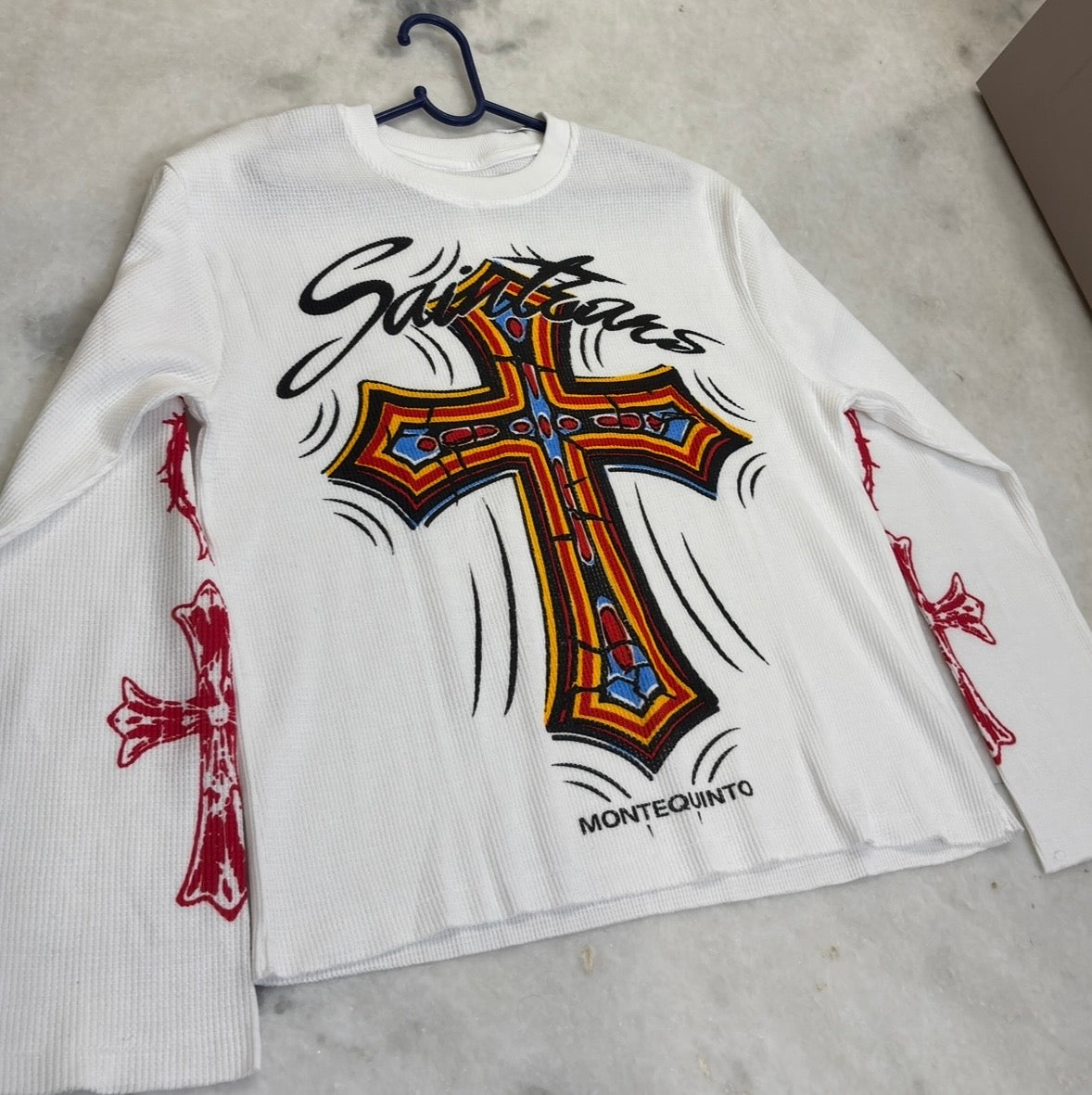 Crucifix Waffle tee