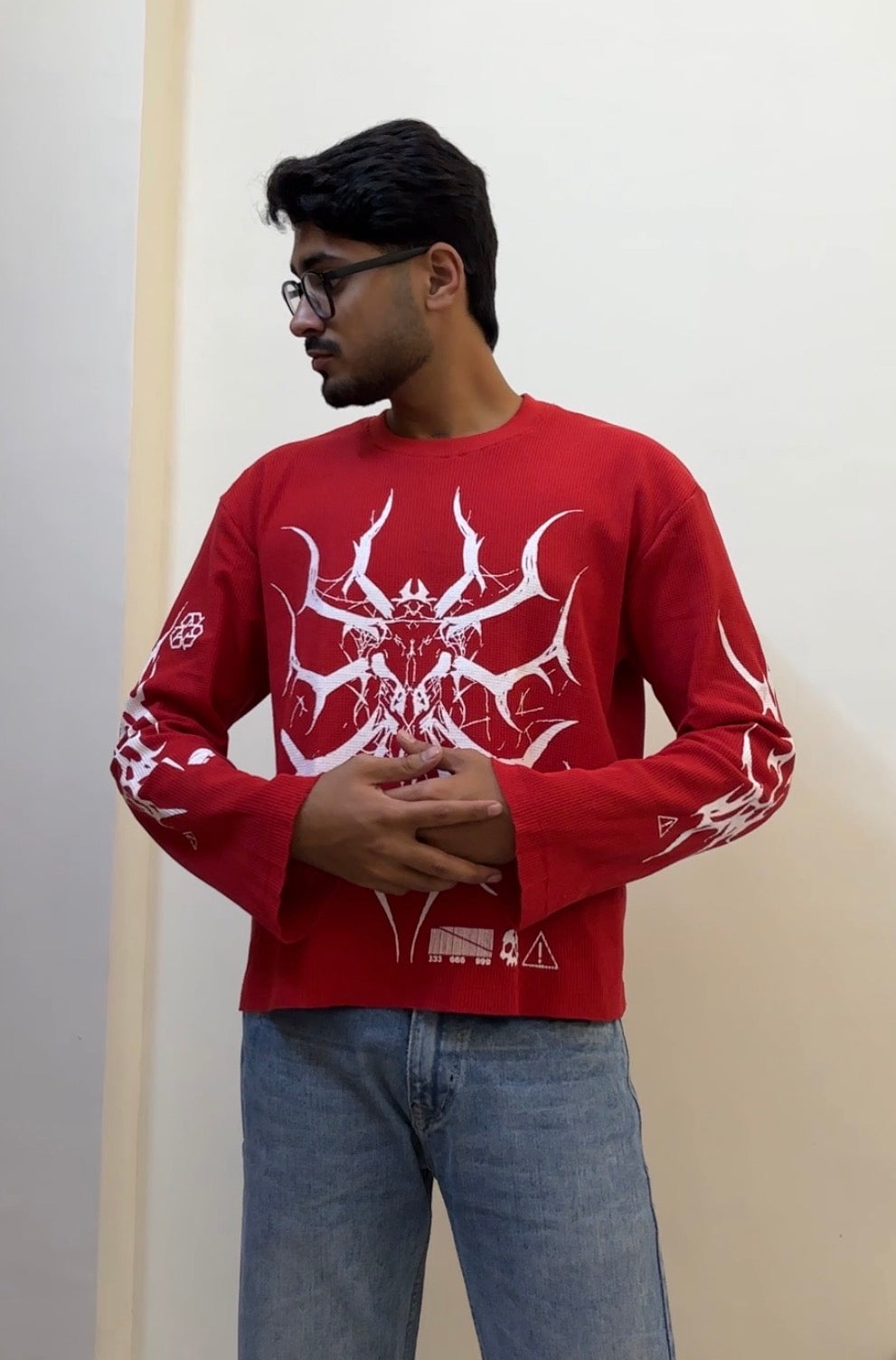 Spider waffle tee