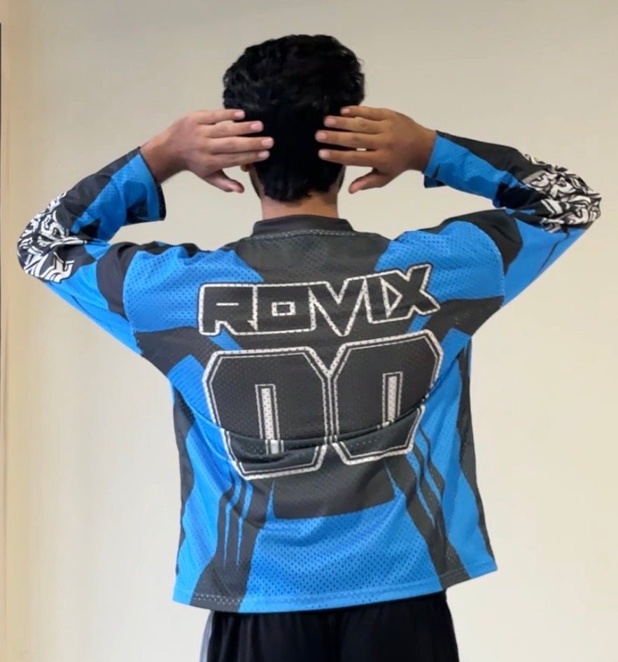 Waffle blue jersey