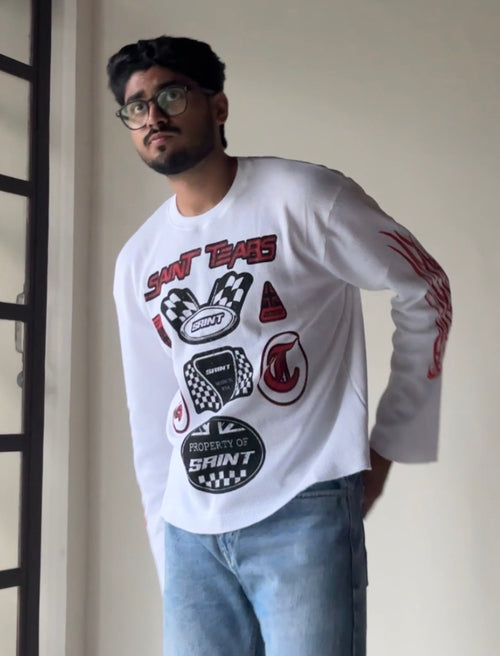 Racing jersey waffle tee