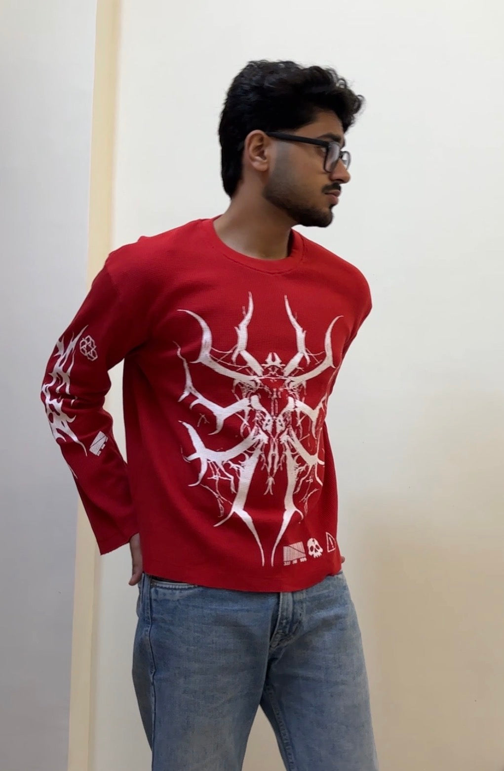 Spider waffle tee