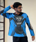 Waffle blue jersey