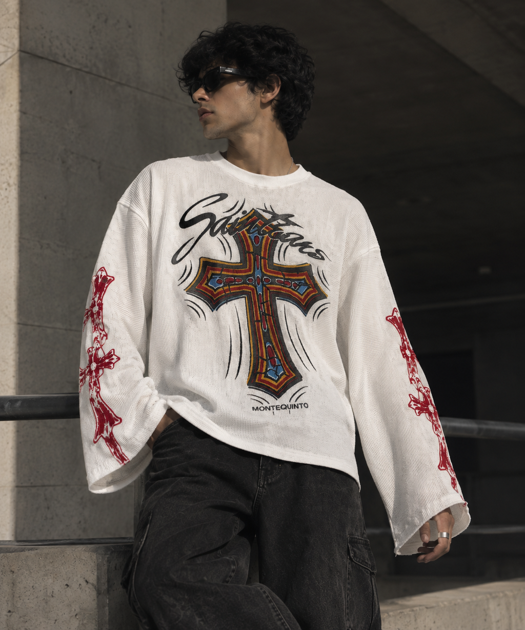 Crucifix Waffle tee