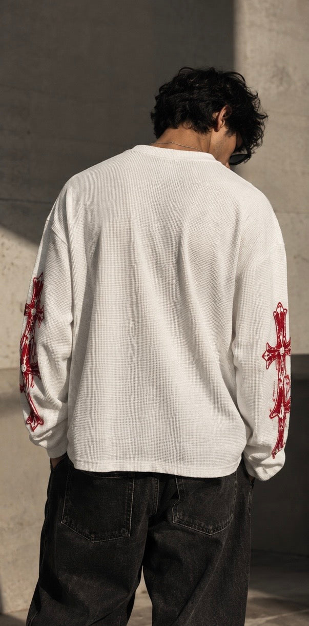 Crucifix Waffle tee